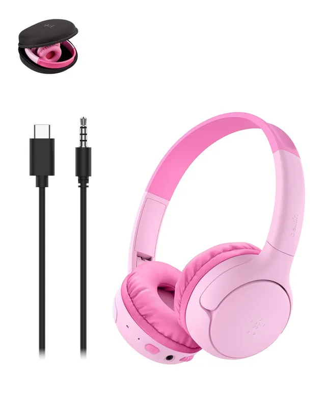 belkin-soundform-mini-2-bluetooth-kopfh-rer-f-r-kinder-rosa-mit-85-db-lautst-rke image 1