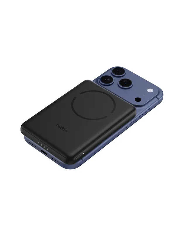 belkin-boostcharge-5000mah-magnetische-power-bank-mit-magnetring-schwarz image 1