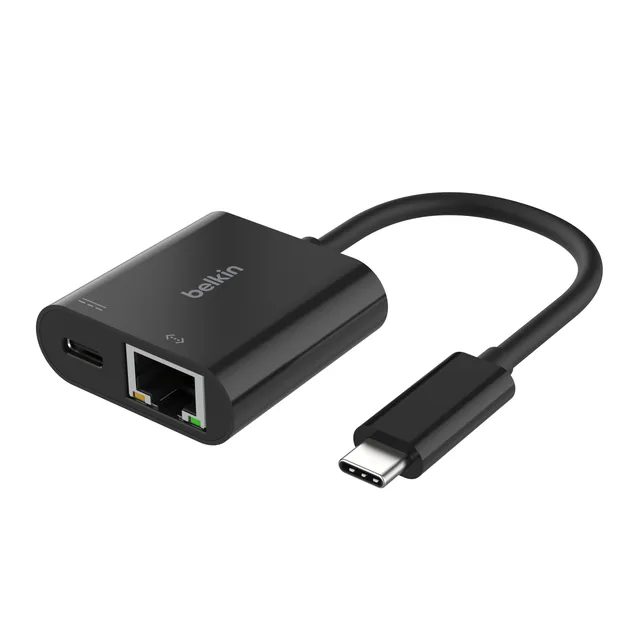 belkin-usb-c-ethernet-und-ladeadapter-100-w-mit-gigabit-ethernet-und-usb-c-ansch image 1