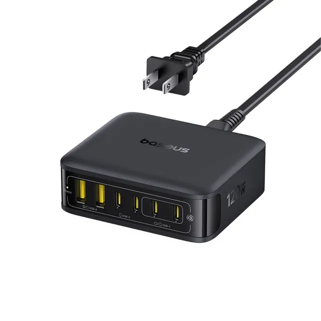 baseus-enerfill-fh21-desktop-ladestation-4c-2u-120w-gan image 1