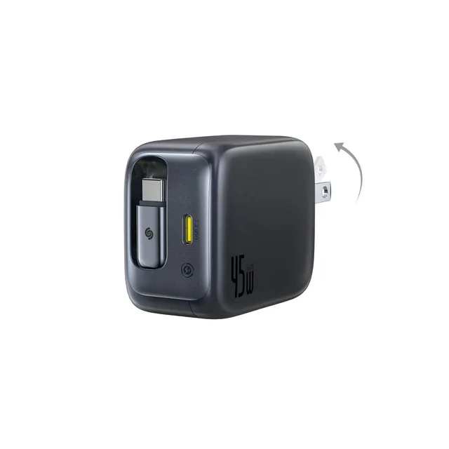 baseus-enercore-cj11-fast-charger-mit-einziehbarem-kabel-2c-45w image 1