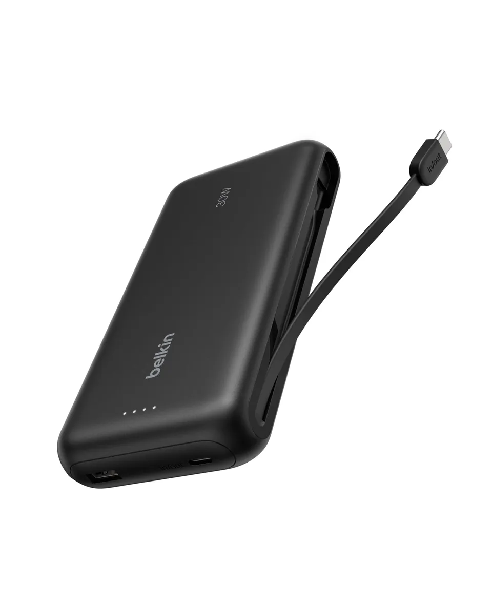 belkin-gaming-powerbank-20000mah-30w-powerbank-mit-integriertem-usb-c-kabel-schw image 1