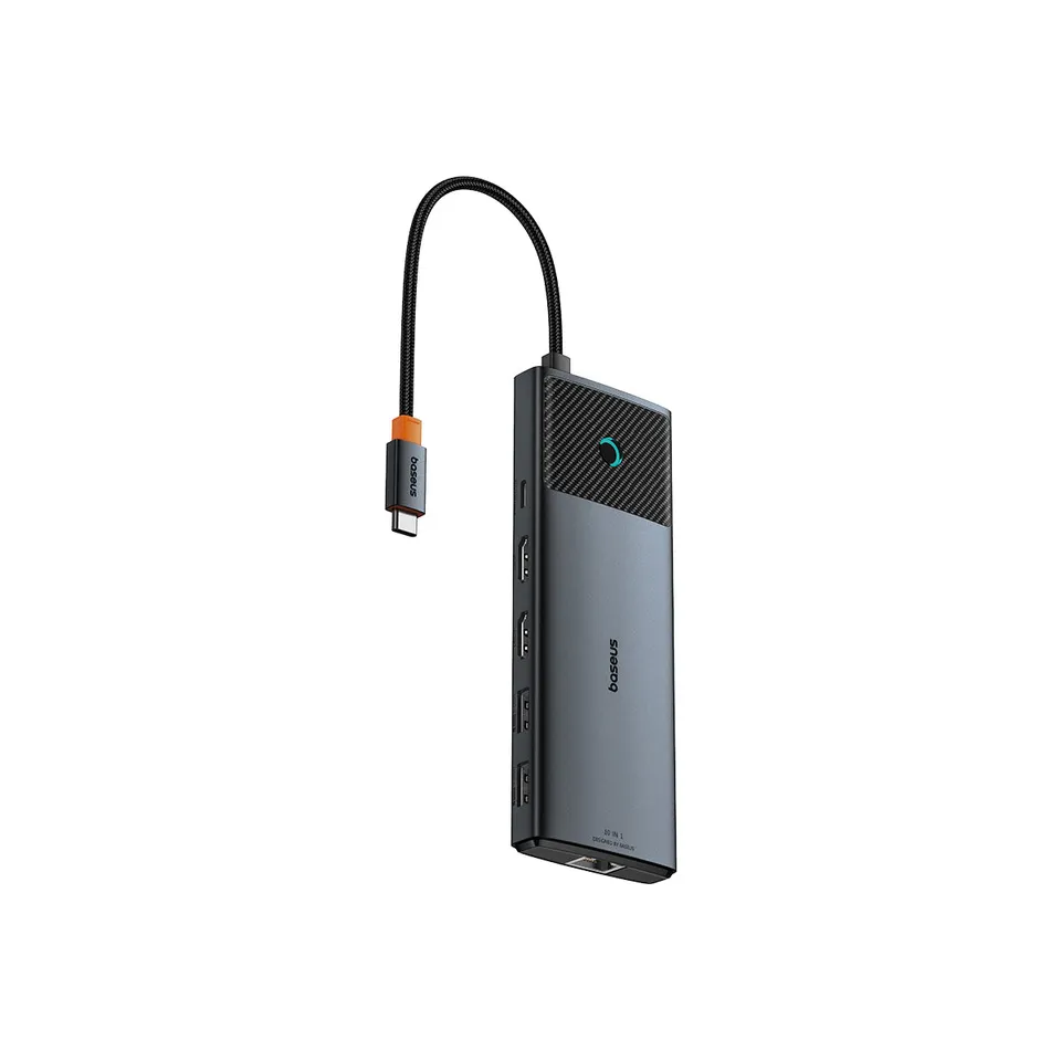 baseus-10-in-1-dual-display-usb-c-hub-mit-2x-hdmi-ethernet-100w-pd-und-bildschir image 1