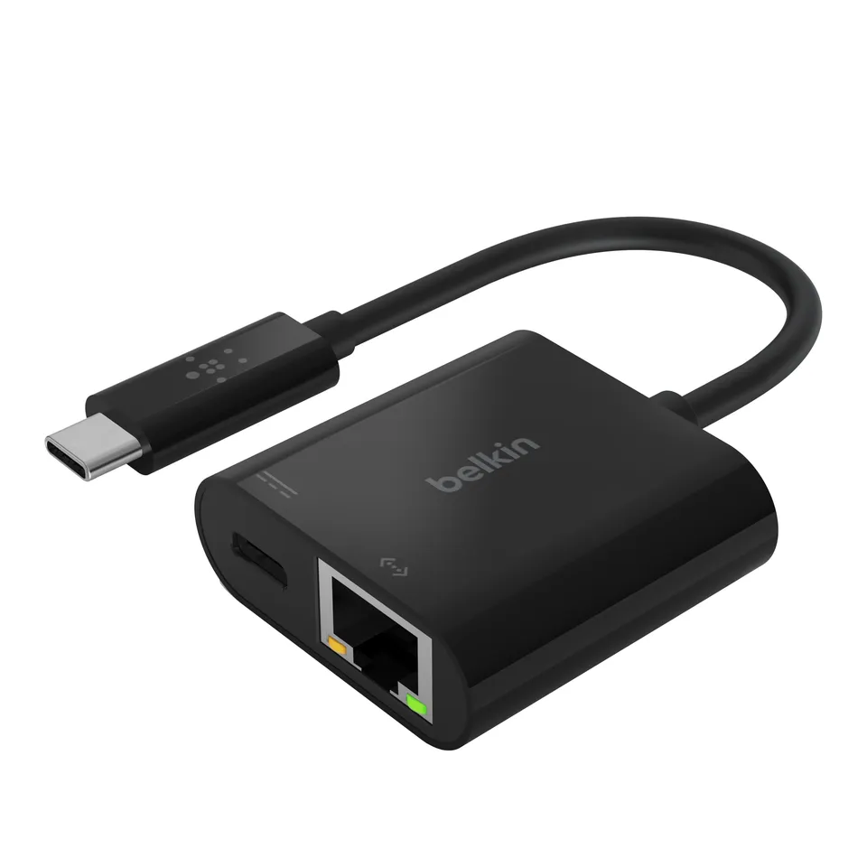belkin-usb-c-auf-ethernet-adapter-mit-ladeunterst-tzung-60w-1000-mbit-s-schwarz image 1