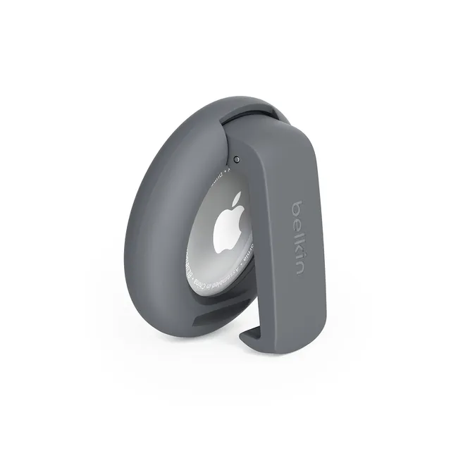 belkin-airtag-h-lle-mit-clip-und-schl-sselring-dunkelgrau image 1