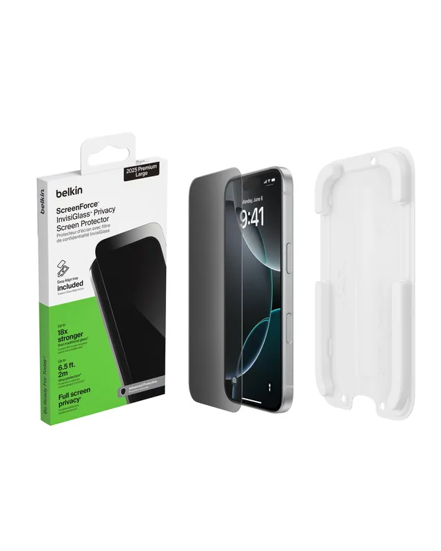 belkin-screenforce-invisiglass-schutzfolie-iphone-17-pro-max-mit-sichtschutz-kra image 1