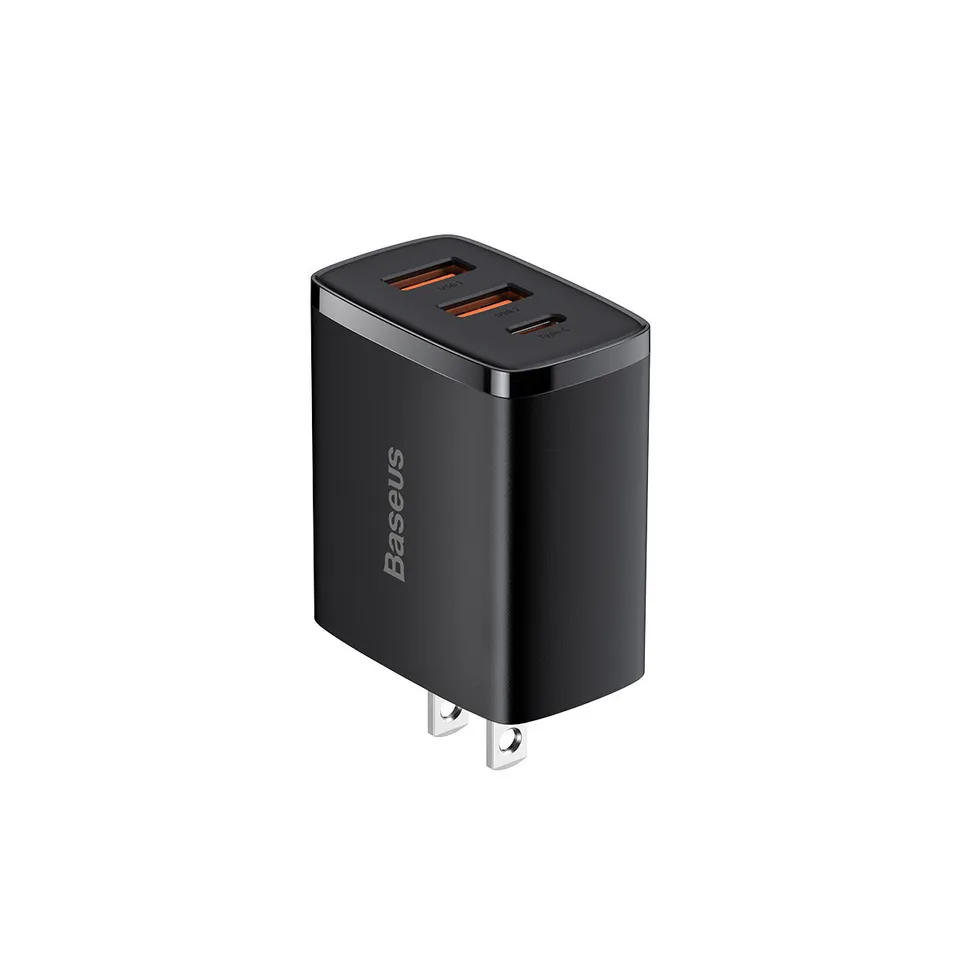 baseus-compact-3-port-schnellladeger-t-30w-usb-c-usb-a-klein-effizient image 1