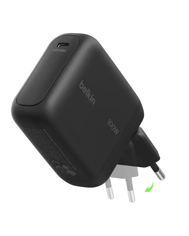belkin-boostcharge-100-w-usb-c-gan-ladeger-t-mit-klappstecker-schwarz image 1