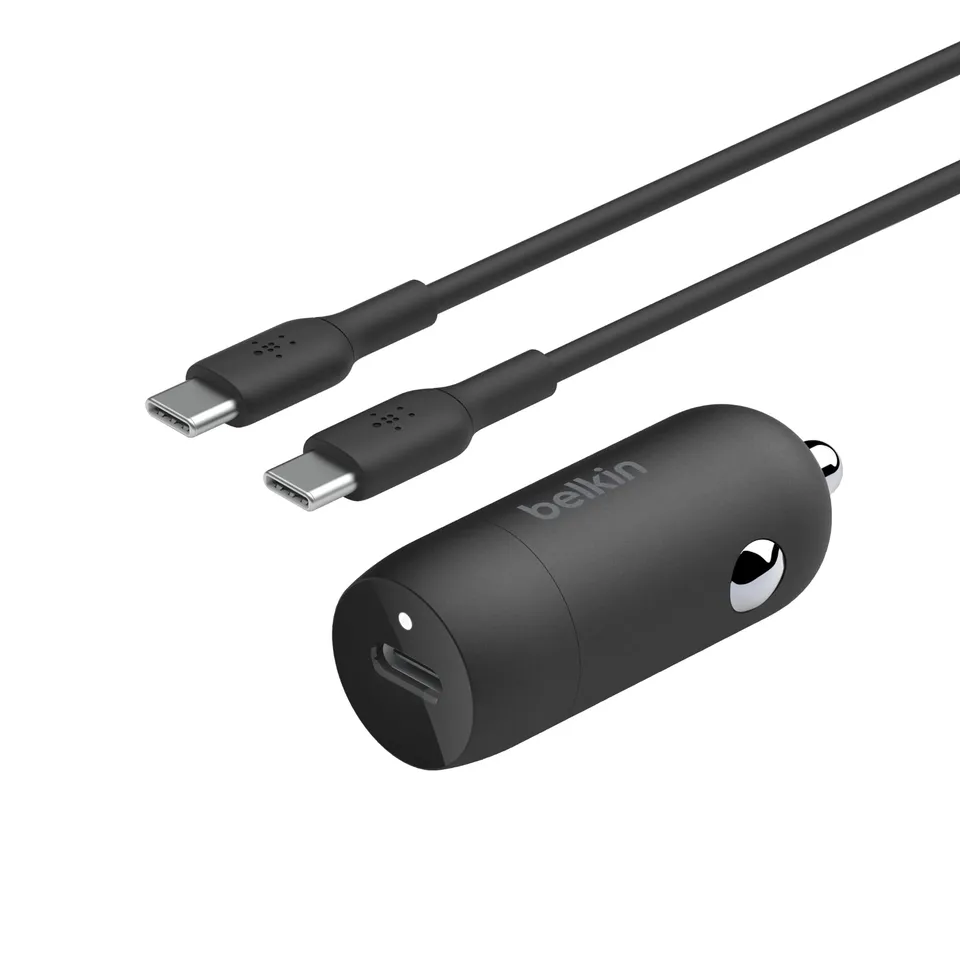 belkin-boostcharge-30-w-kfz-schnellladeger-t-mit-usb-c-power-delivery-und-usb-c- image 1
