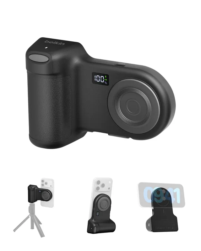 belkin-stage-powergrip-9300mah-kamerahalter-mit-powerbank-und-stativgewinde image 1