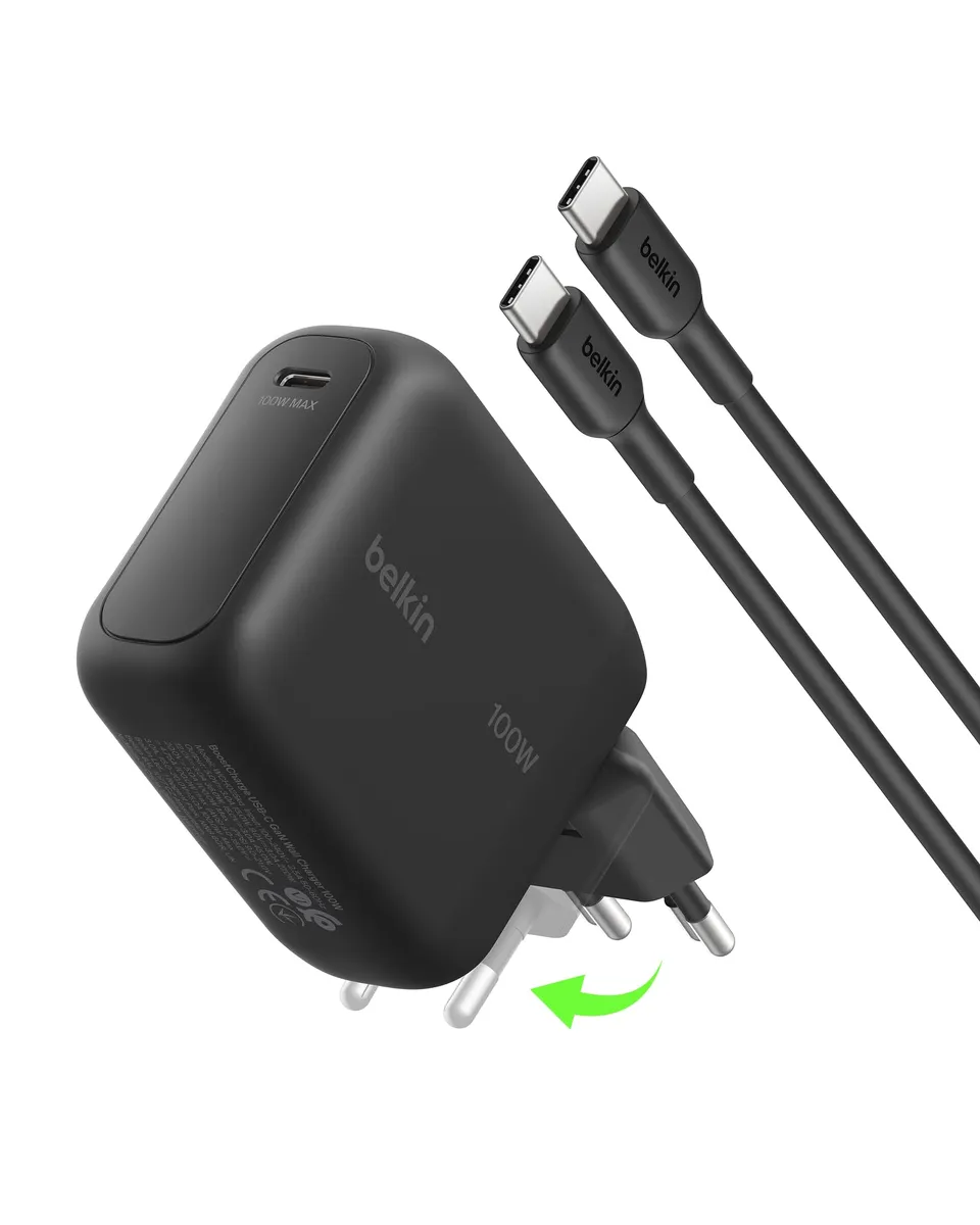 belkin-boostcharge-100-w-usb-c-gan-ladeger-t-mit-1-5-m-kabel-schwarz image 1