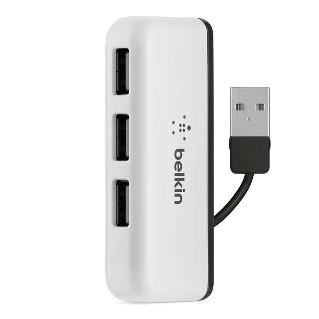 belkin-usb-2-0-4-port-travel-hub-kompakter-usb-hub-f-r-laptop-und-pc-schwarz-wei image 1