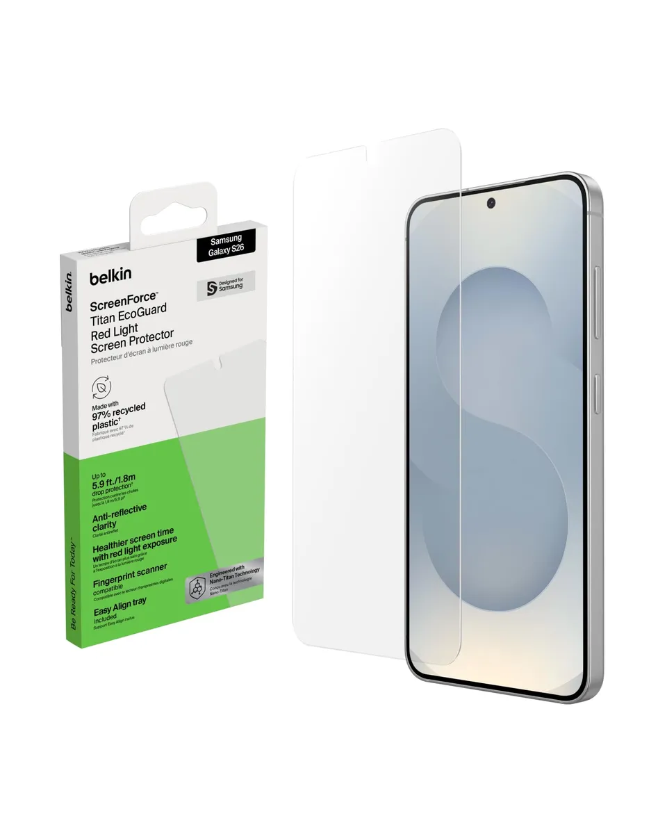 belkin-screenforce-titan-ecoguard-rotlicht-displayschutz-f-r-samsung-galaxy-s26- image 1