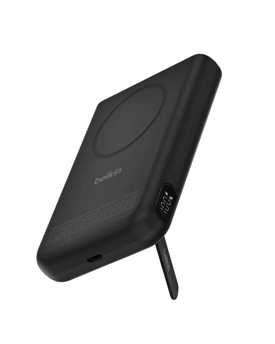 belkin-boostcharge-10000mah-magnetische-power-bank-mit-st-nder-schwarz image 1