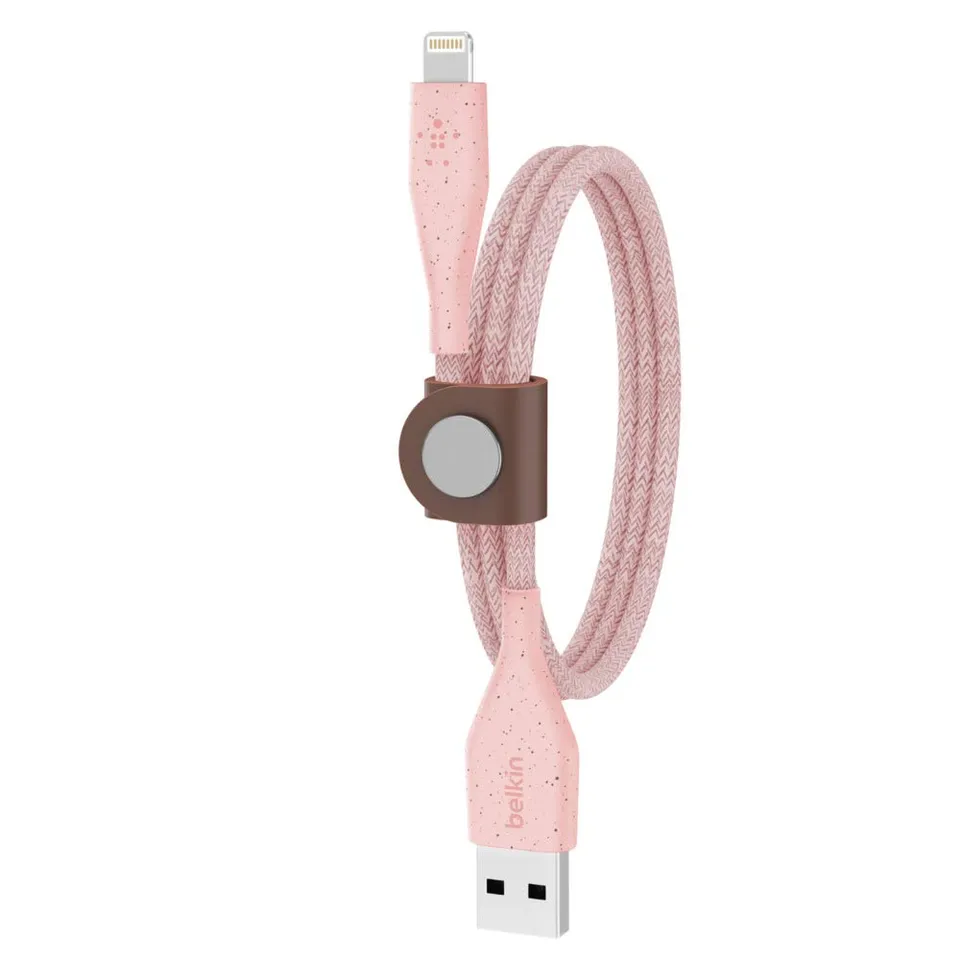 belkin-duratek-plus-lightning-usb-a-kabel-mit-band-1-2-m-rosa image 1