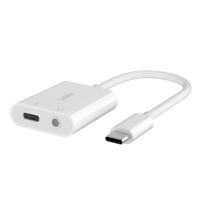 belkin-rockstar-3-5-mm-audio-usb-c-ladeadapter-60-w-power-delivery-wei image 1