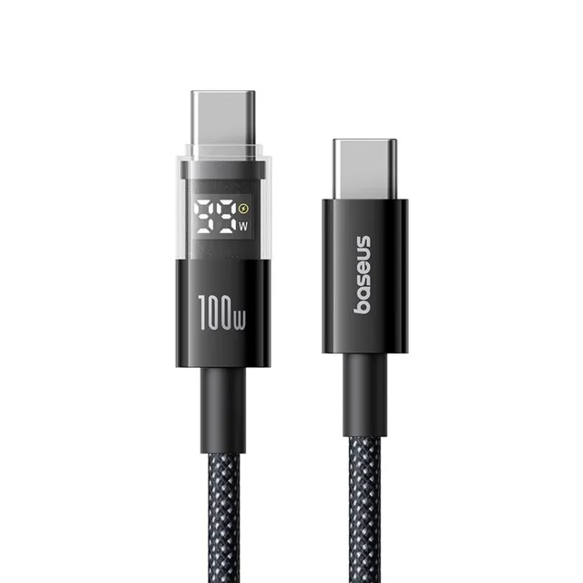 baseus-display-2-usb-c-zu-usb-c-kabel-100w-mit-led-leistungsanzeige image 1