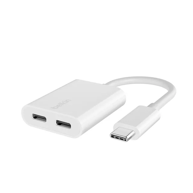 belkin-rockstar-usb-c-audio-und-ladeadapter-wei-mit-passthrough-laden-bis-60-w image 1