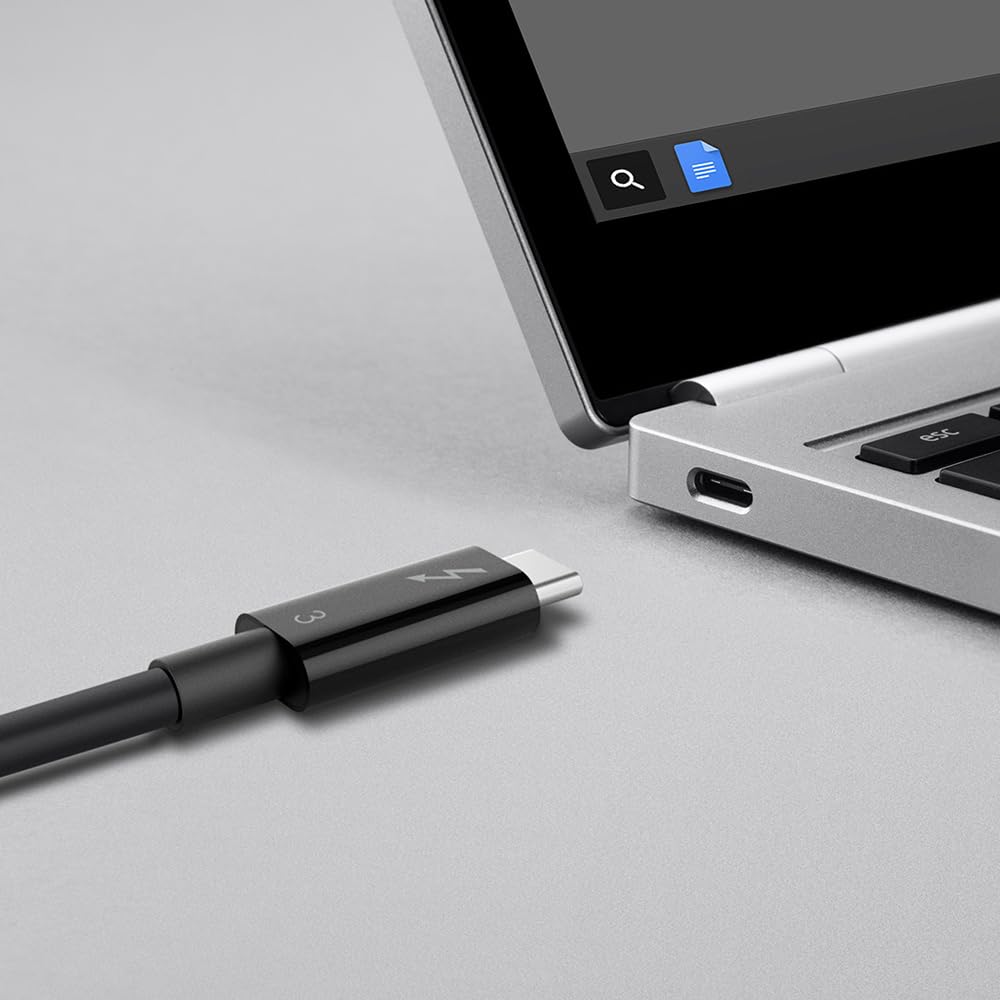 belkin-thunderbolt-3-usb-c-kabel-0-8-m-40-gbit-s-5k-100-w-usb-c-auf-usb-c-schwar image 3