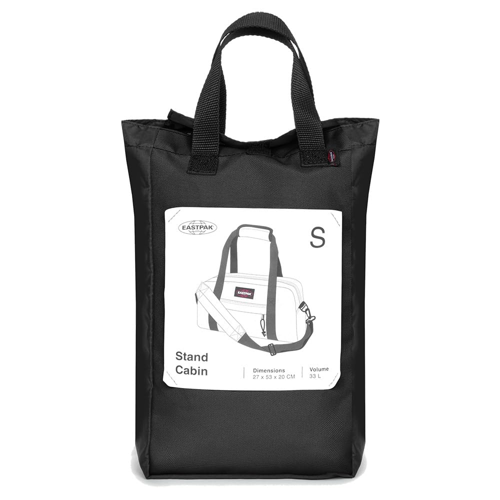 eastpak-standkabine-reisetasche-schwarz-handgep-ck-wasserabweisend-33l image 5