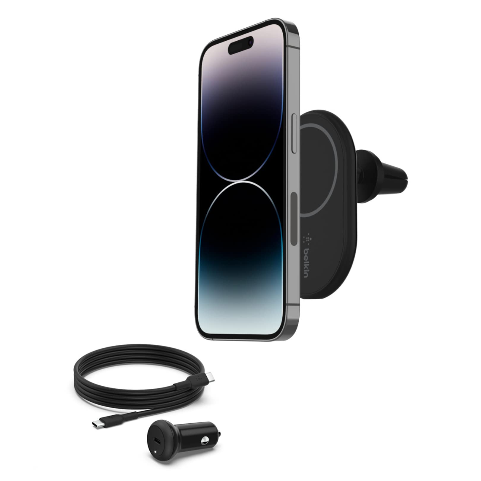 belkin-boostcharge-magsafe-magnetischer-kfz-telefonhalter-mit-10w-laden-inkl-usb image 8
