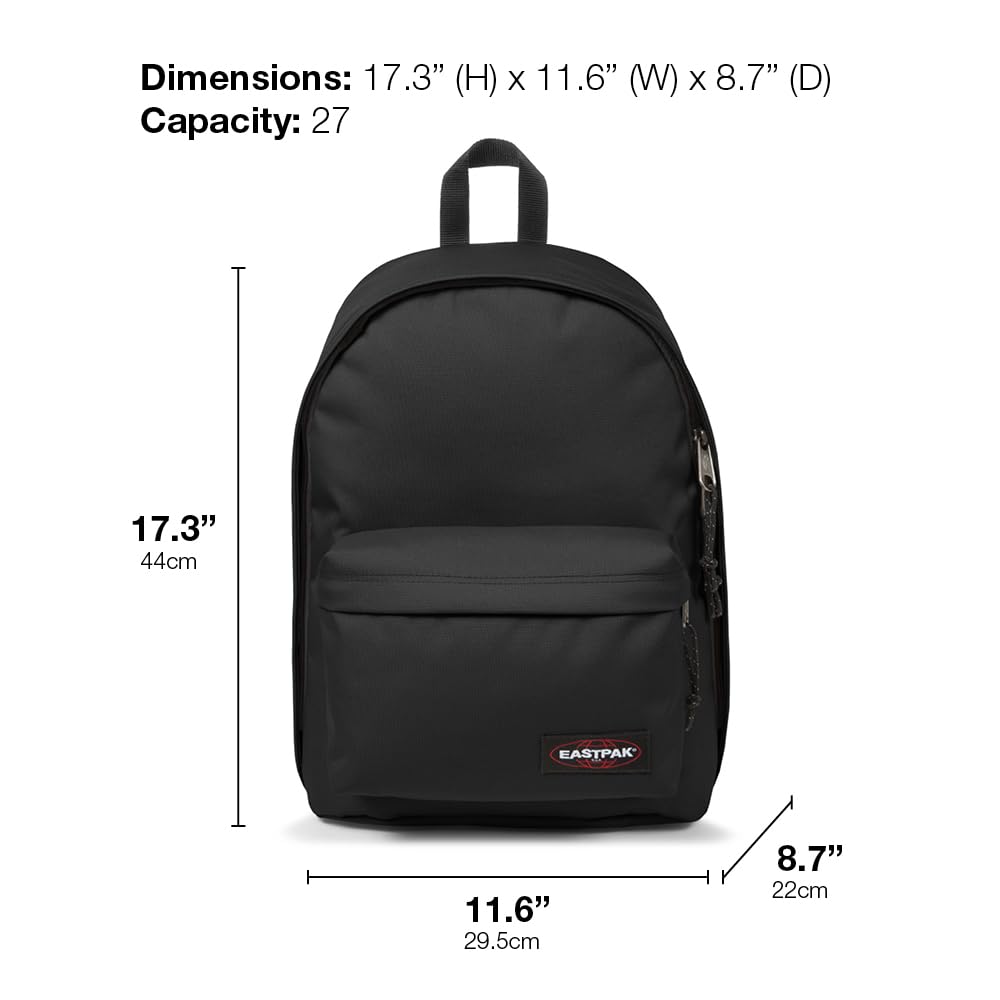 eastpak-out-of-office-rucksack-27l-laptopfach-15-zoll-schwarzer-tagesrucksack image 6