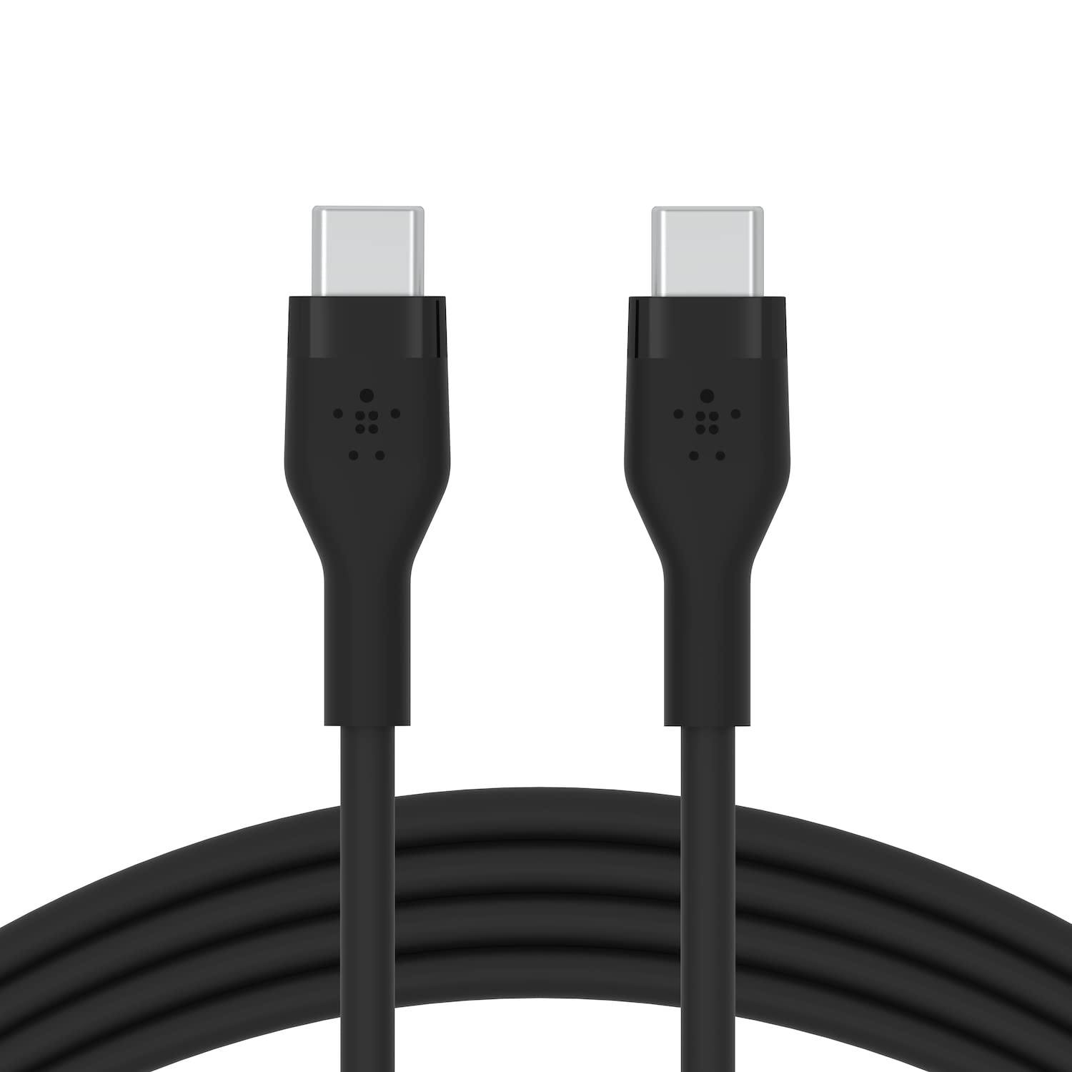 belkin-boostcharge-flex-silikon-usb-c-kabel-1-m-60-w-schwarz-mit-kabelclip image 1