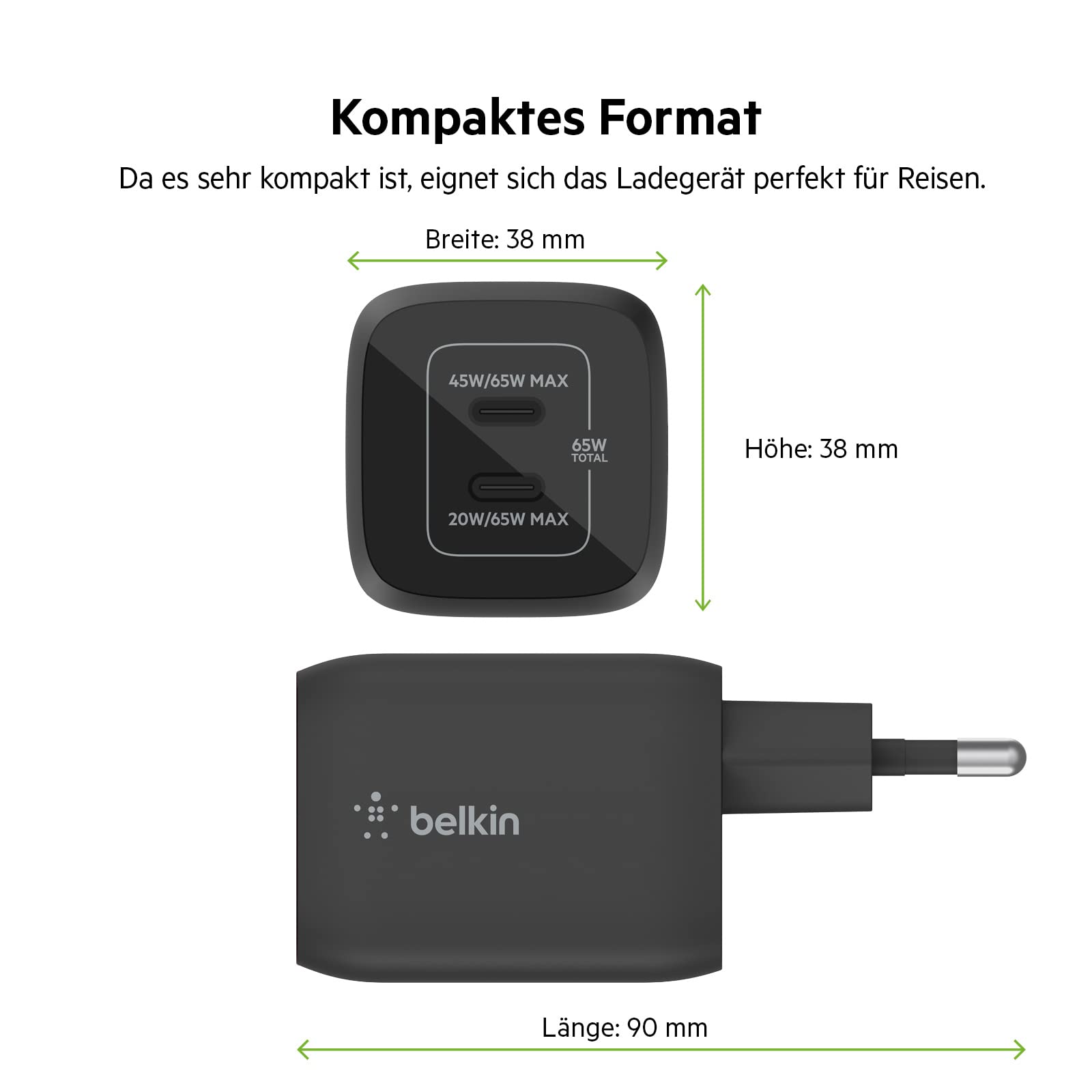 belkin-65-w-usb-c-ladeger-t-mit-2-ports-gan-technologie-power-delivery-3-0-schwa image 5