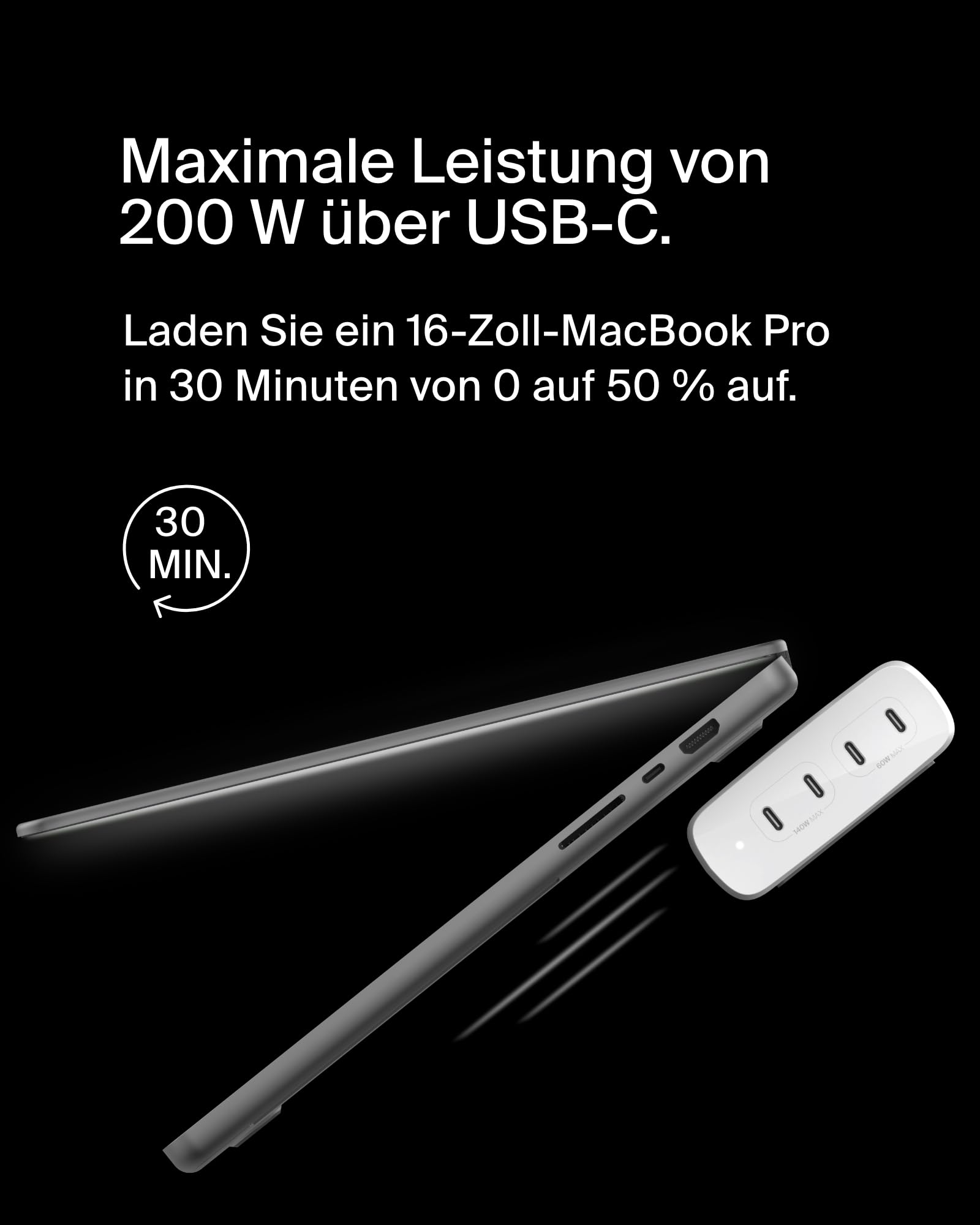 belkin-boostcharge-pro-4-port-usb-c-gan-ladeger-t-200-w-mit-usb-c-pd-3-1-und-1-5 image 3