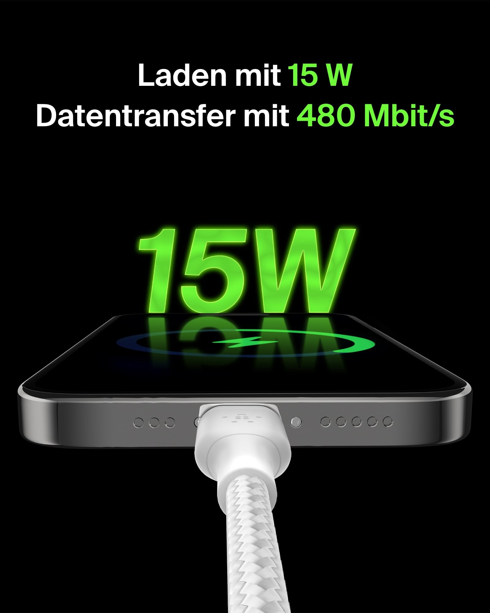 belkin-boostcharge-geflochtenes-usb-c-ladekabel-usb-c-auf-usb-a-15-cm-wei image 2