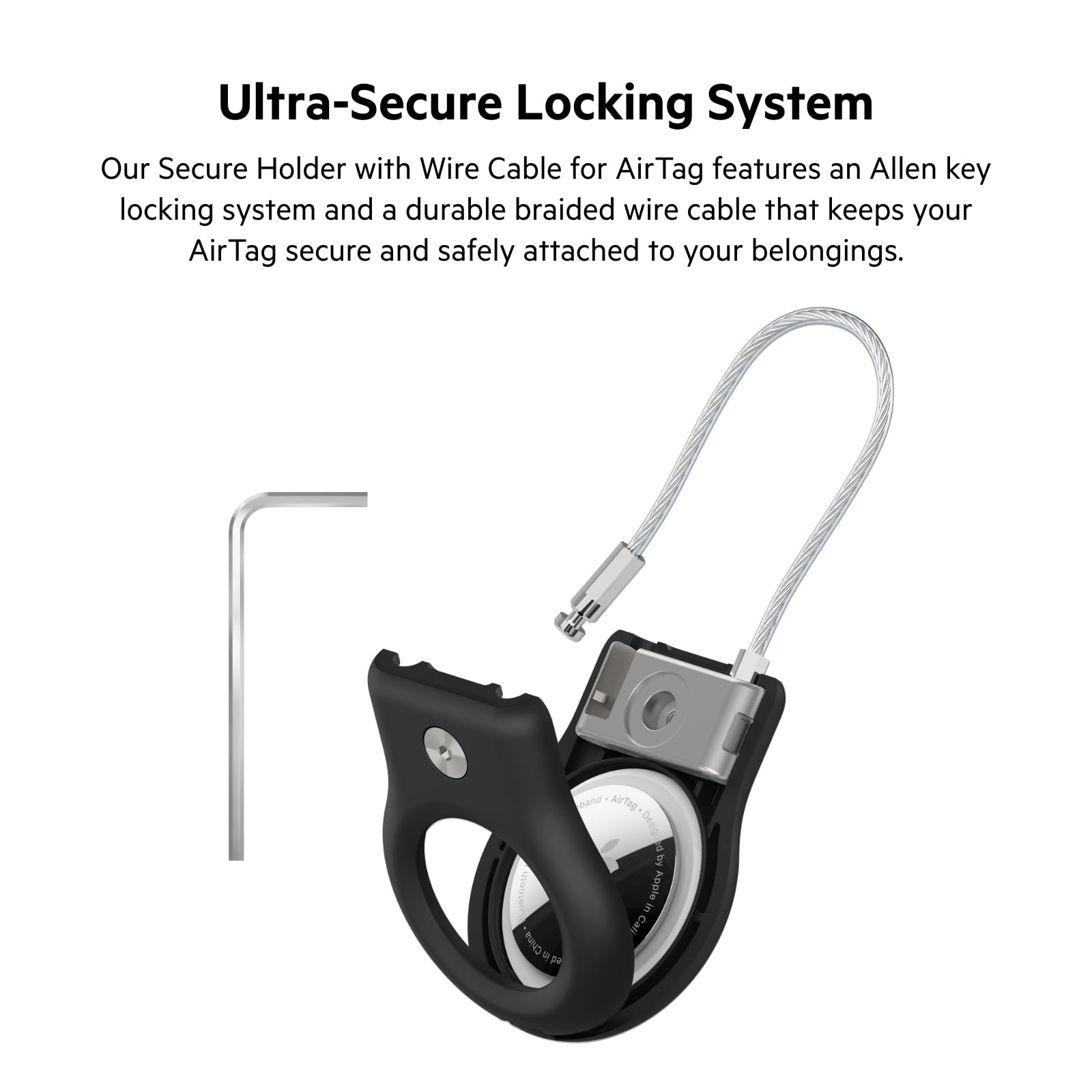 belkin-apple-airtag-secure-holder-mit-schl-sselring-drahtkabel-4er-pack-schwarz image 2