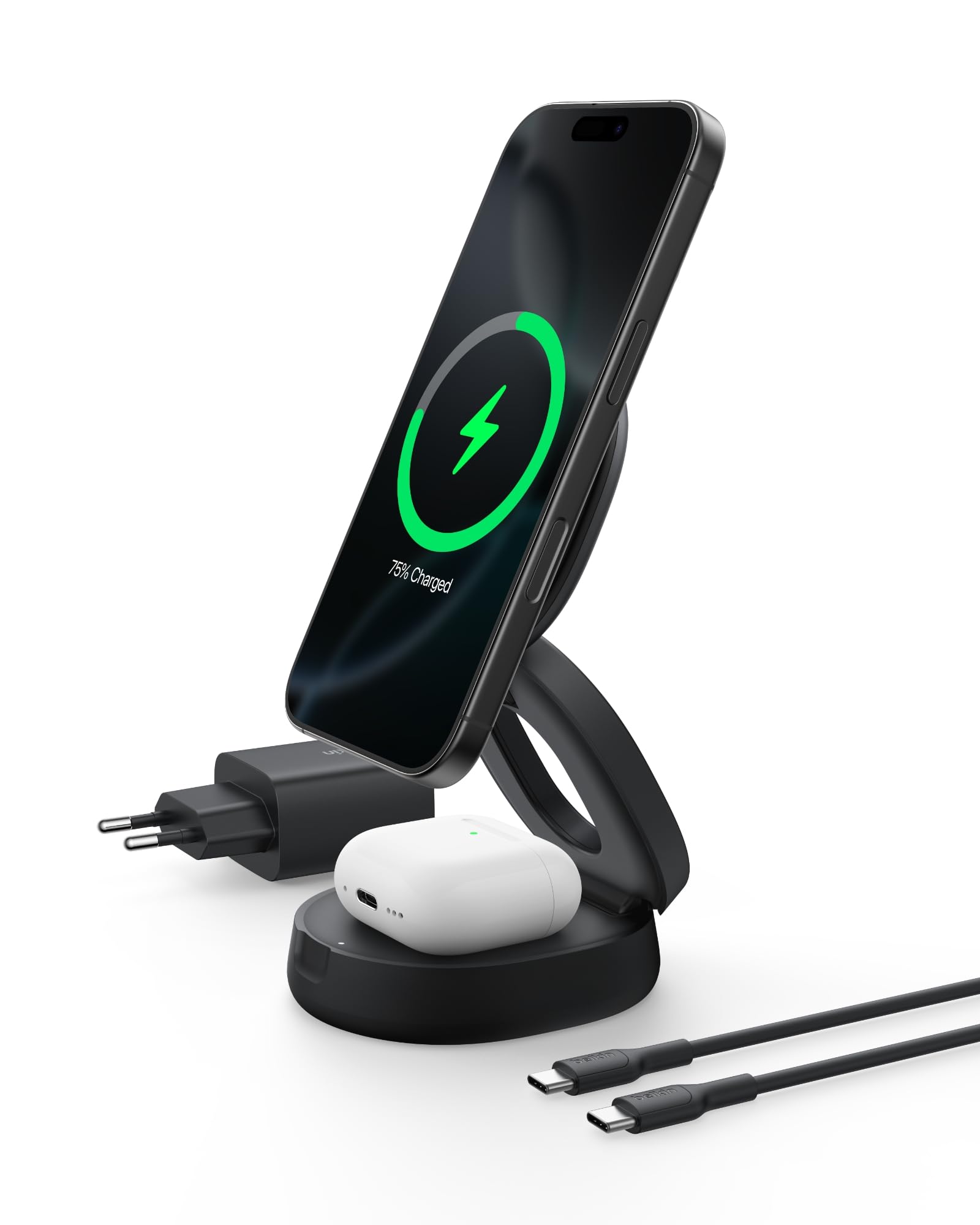 belkin-boostcharge-2-in-1-induktive-ladestation-mit-qi2-15-w-magsafe-kompatibel- image 1