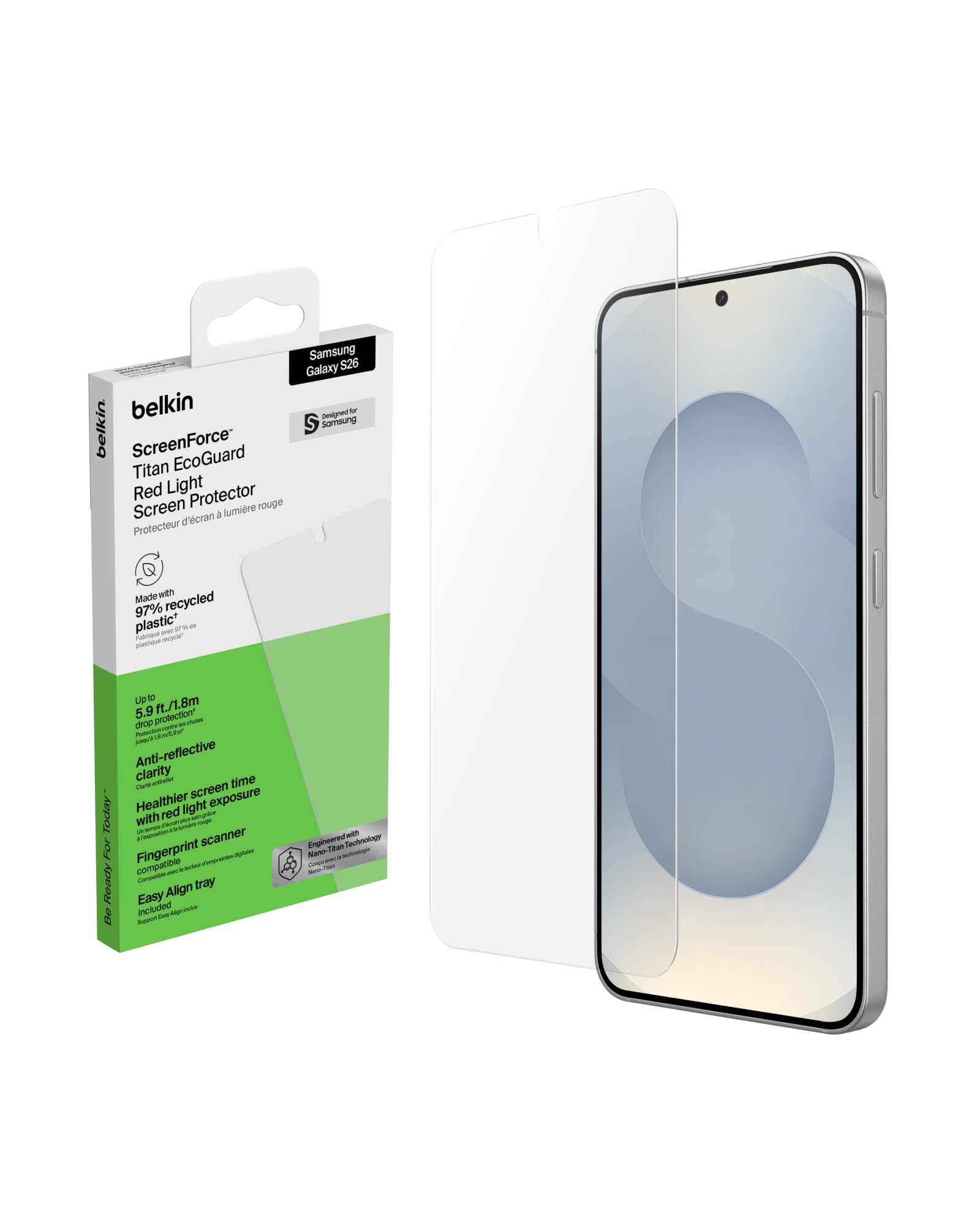 belkin-screenforce-titan-ecoguard-rotlicht-displayschutz-f-r-samsung-galaxy-s26- image 1
