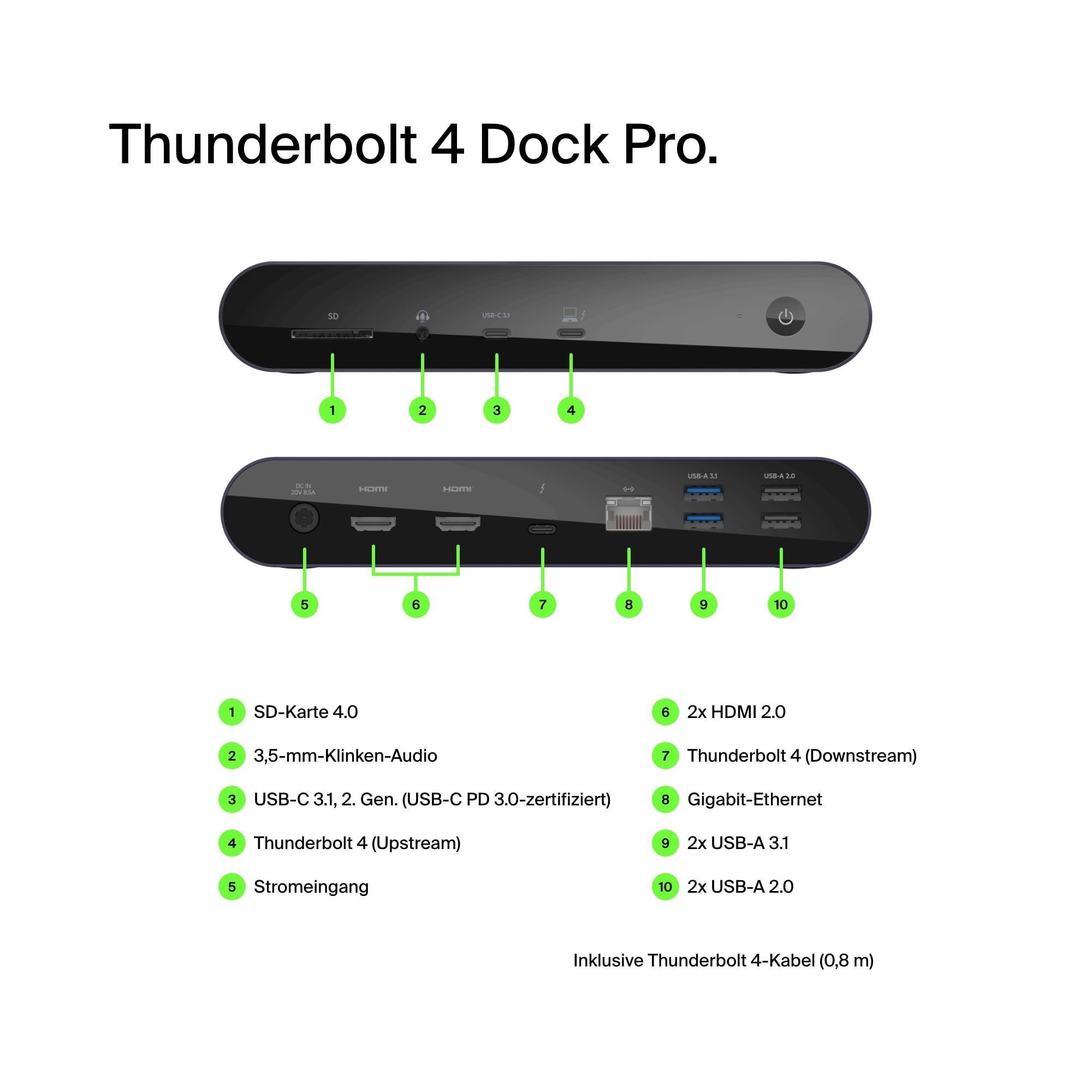 belkin-thunderbolt-4-dock-pro-dockingstation-mit-12-ports-90-w-power-delivery-8k image 2
