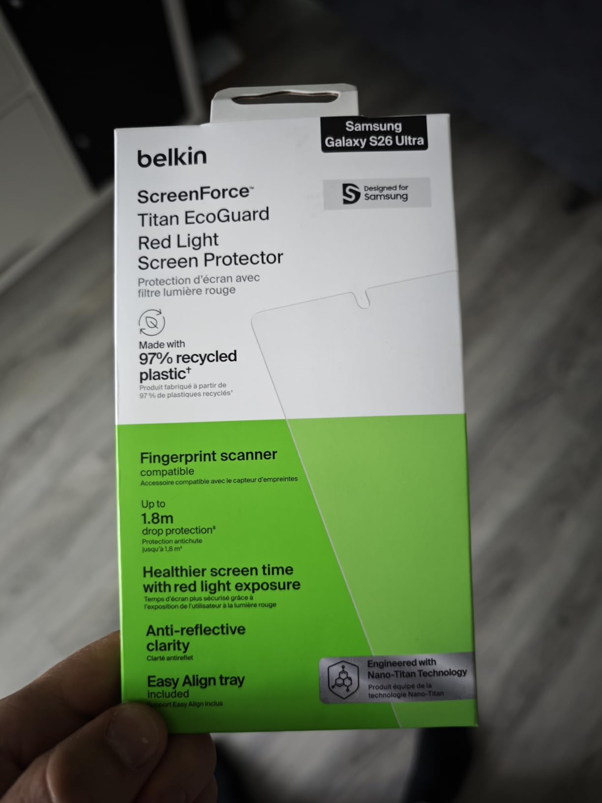 Guter Schutz, aber Fingerabdrücke