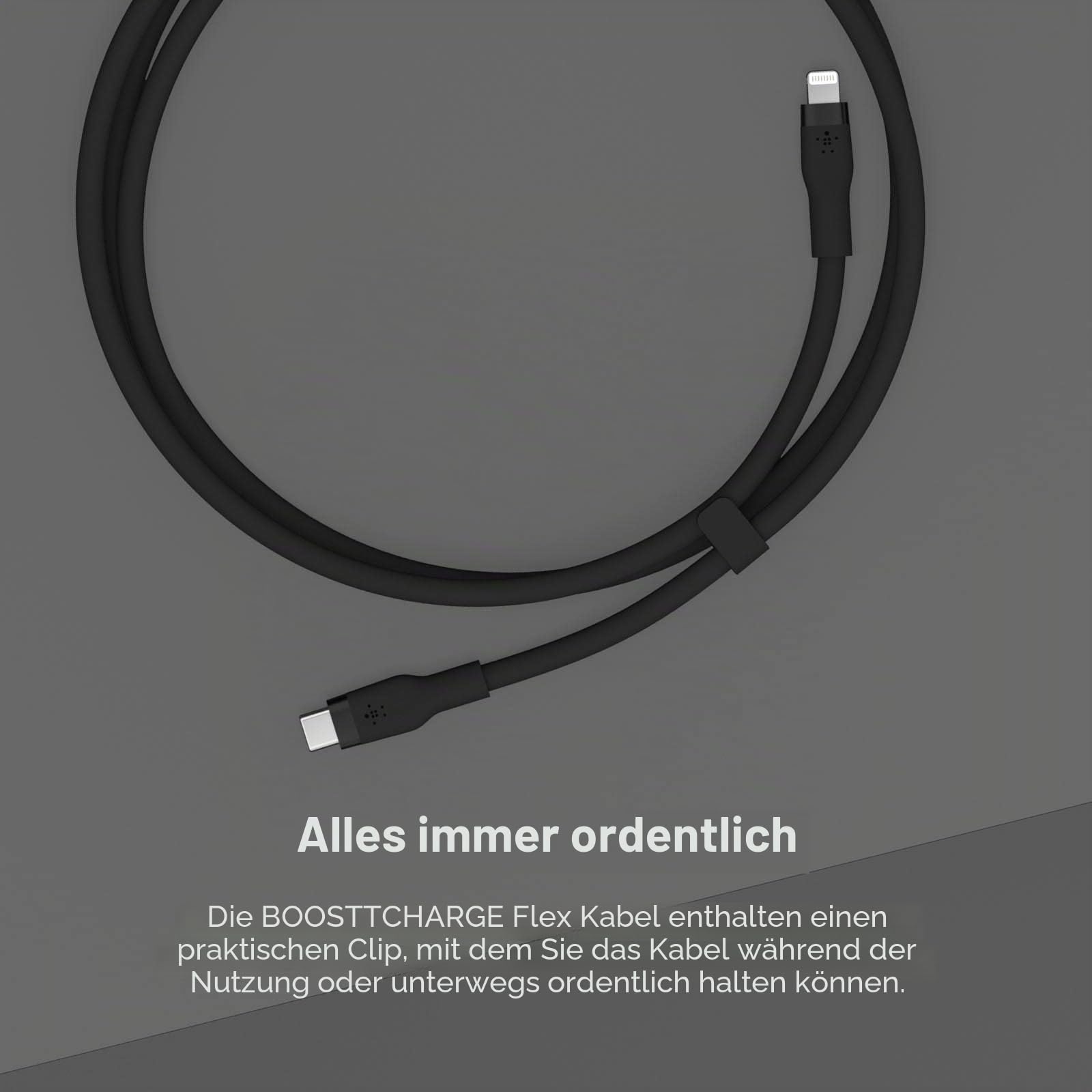 belkin-boostcharge-flex-silikon-usb-c-lightning-kabel-3-m-mfi-zertifiziert-20-w- image 5