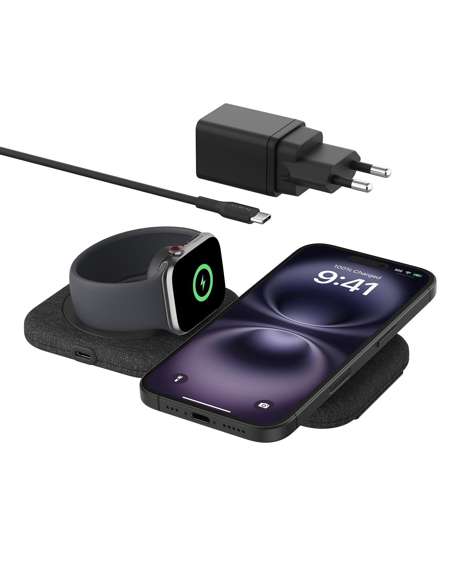 belkin-boostcharge-pro-magnetische-2-in-1-qi2-reiseladestation-15-w-f-r-iphone-1 image 1
