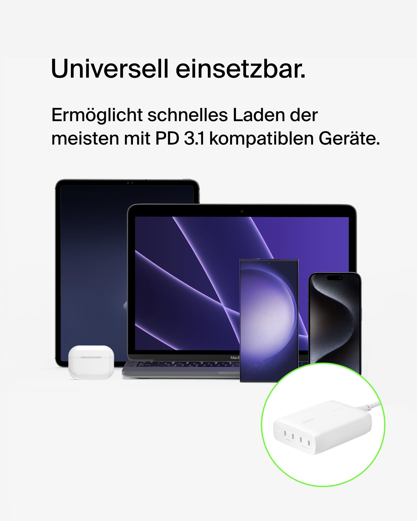 belkin-boostcharge-pro-4-port-usb-c-gan-ladeger-t-200-w-mit-usb-c-pd-3-1-und-1-5 image 6