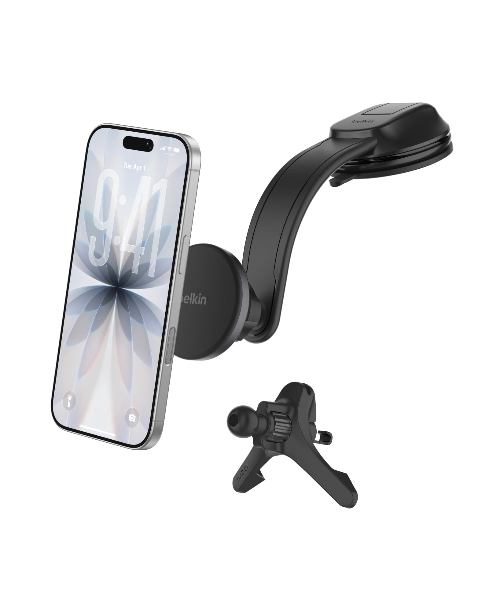 belkin-qi2-kabelloses-kfz-ladeger-t-mit-magsafe-kompatibilit-t-magnetische-autoh image 1