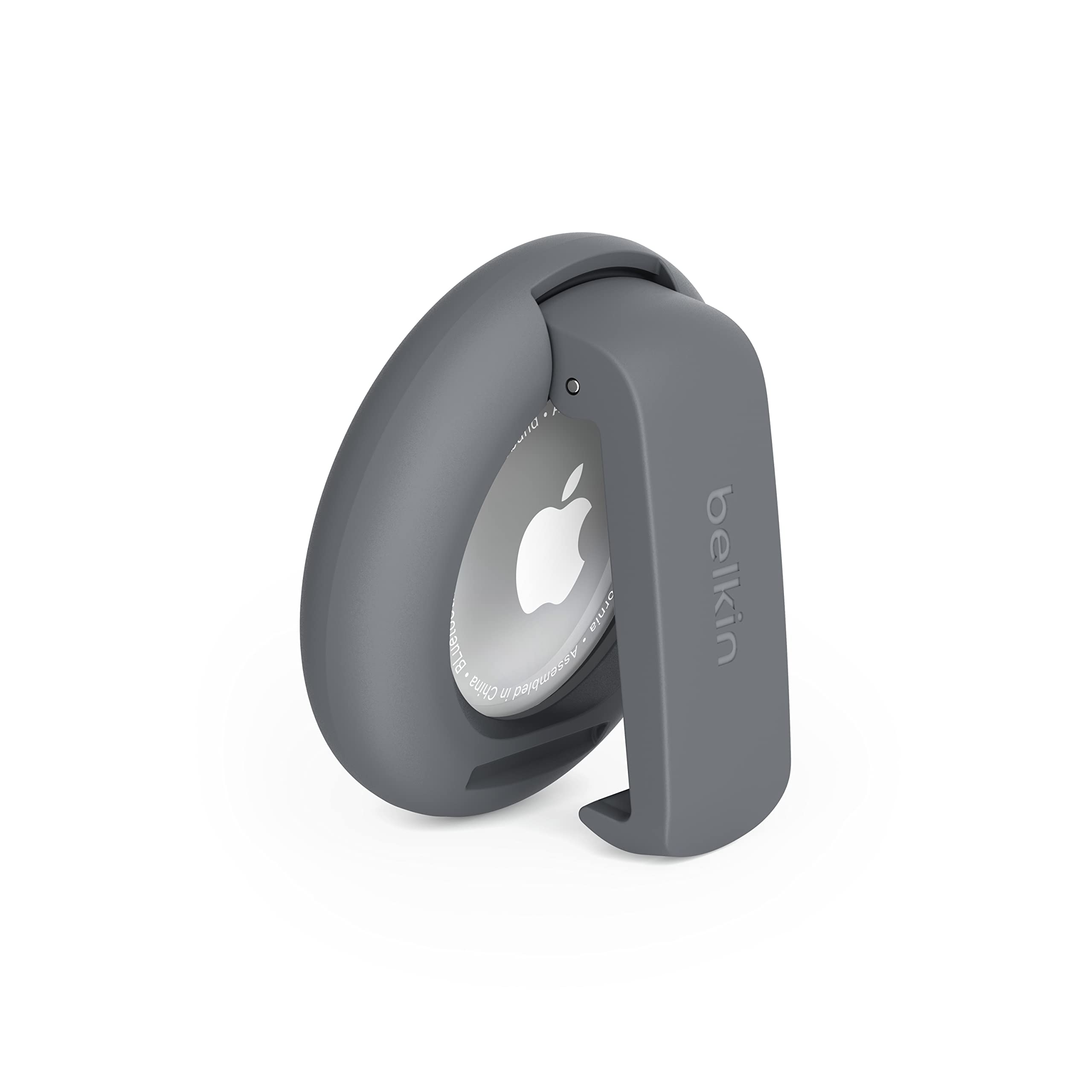 belkin-airtag-h-lle-mit-clip-und-schl-sselring-dunkelgrau image 1