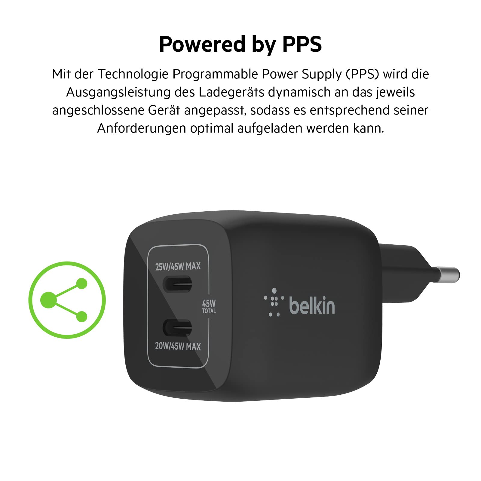 belkin-45w-usb-c-ladeger-t-mit-2-ports-gan-power-delivery-3-0-f-r-macbook-iphone image 6
