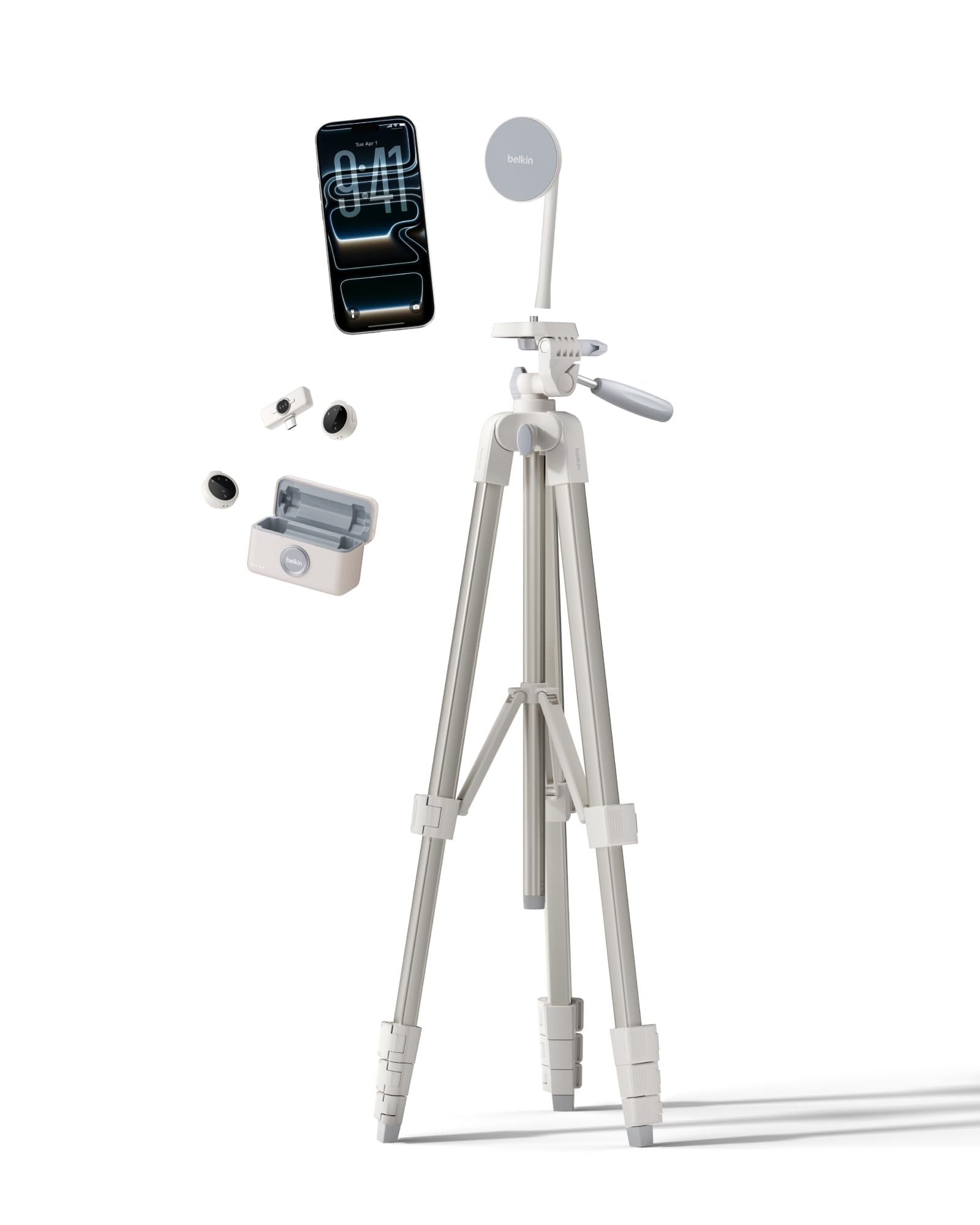 belkin-stage-creator-kit-vlogging-und-content-set-mit-stativ-magsafe-halterung-u image 1