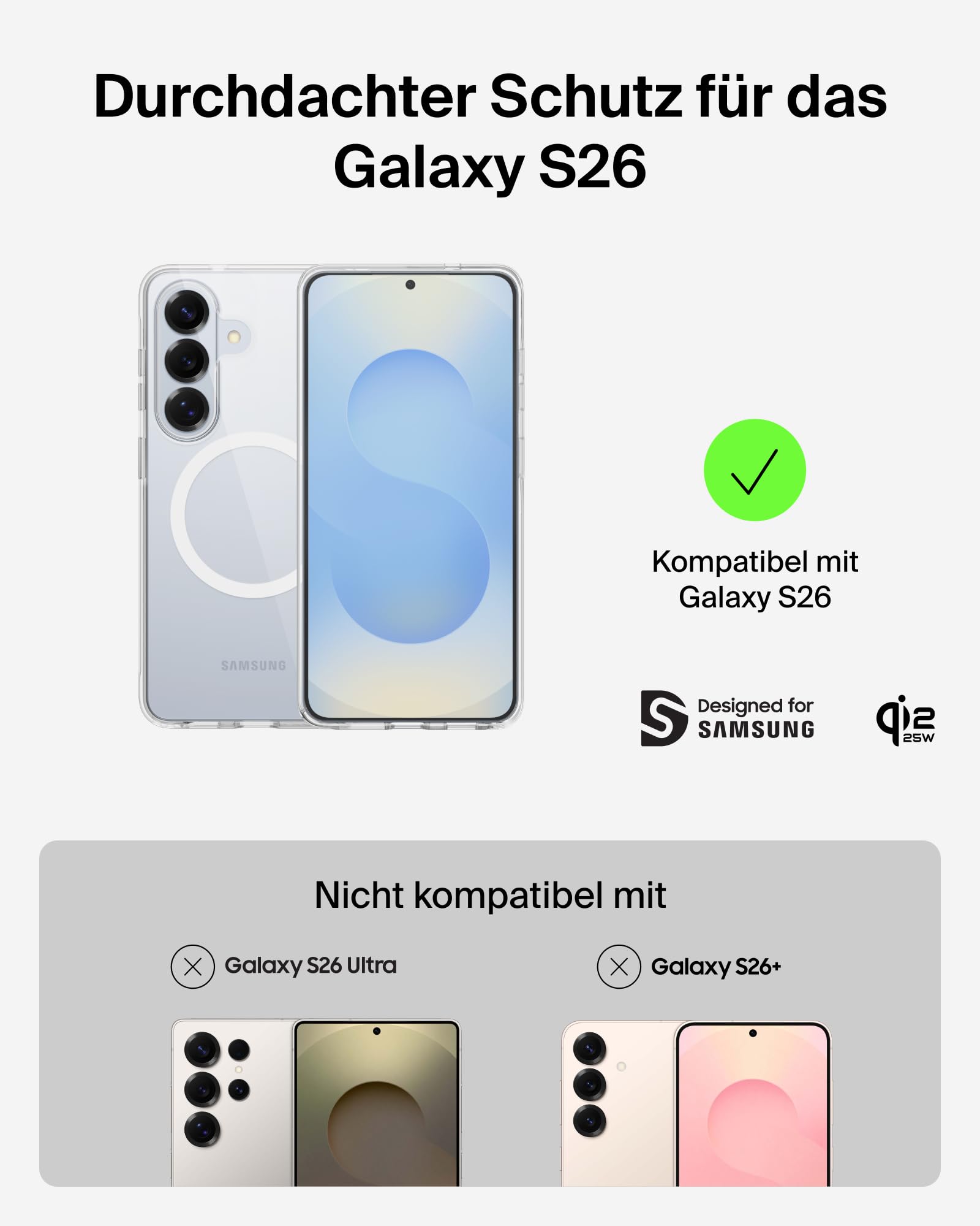 belkin-sheerforce-clear-samsung-galaxy-s26-magnetische-h-lle-transparent-sto-sch image 2