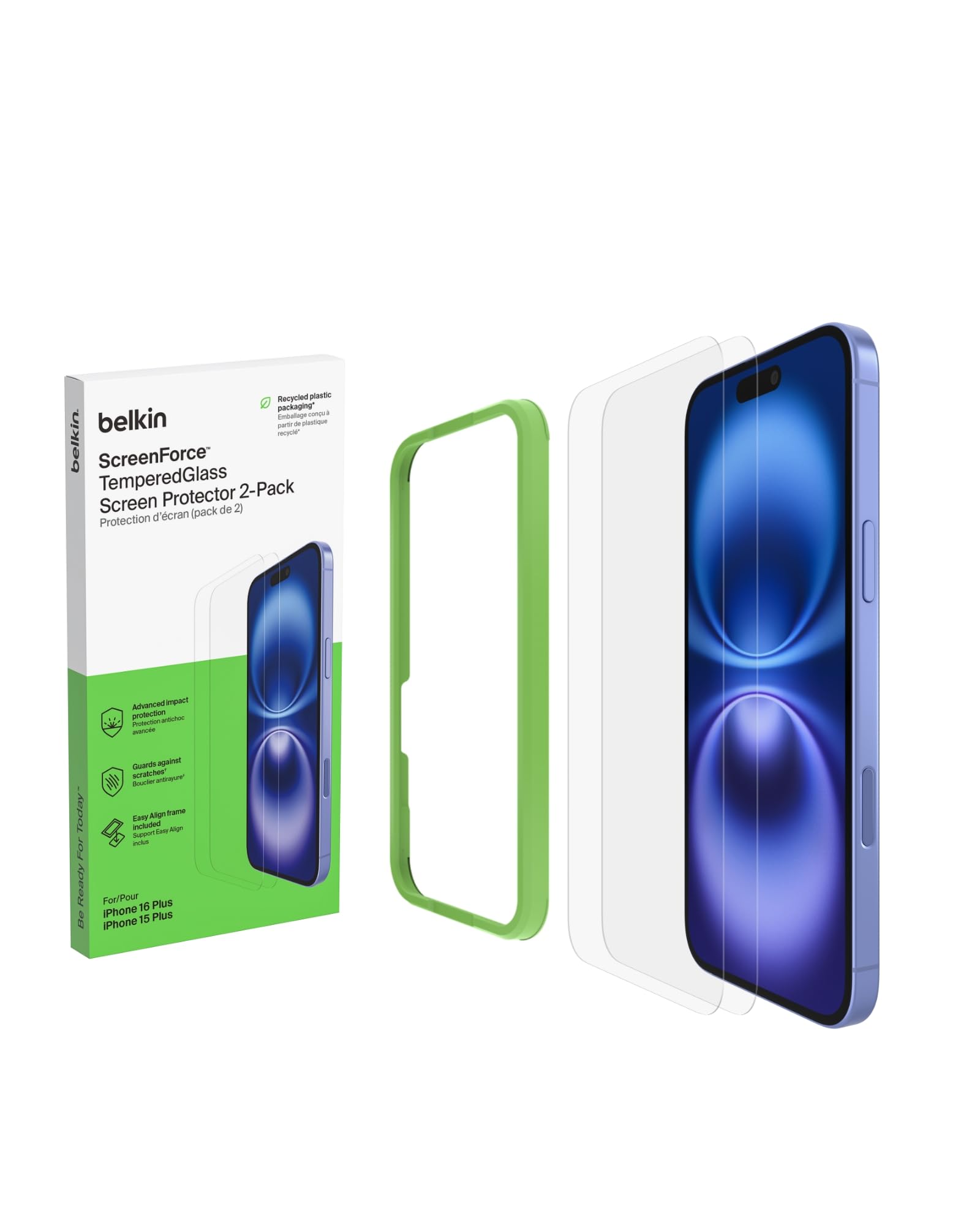 belkin-screenforce-temperedglass-f-r-iphone-16-plus-2er-pack-kompatibel-auch-mit image 2