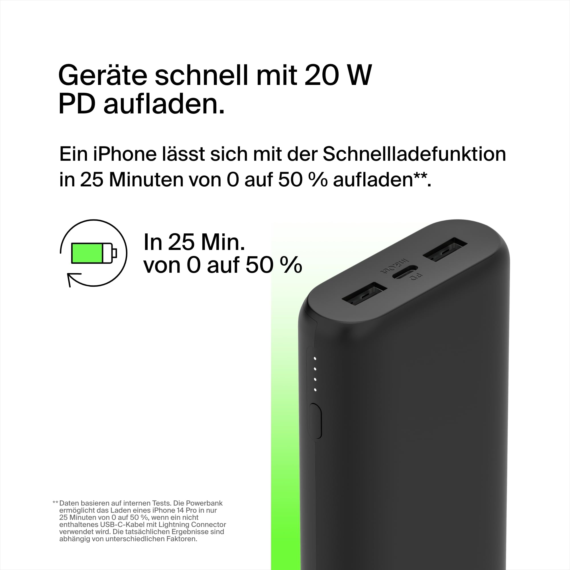 belkin-boostcharge-20000mah-powerbank-20w-mit-usb-c-und-2-usb-a-ports image 2