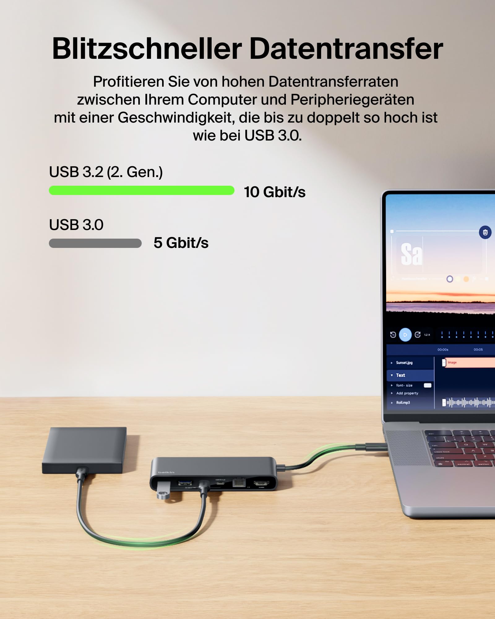 belkin-connect-8-in-1-usb-c-hub-mit-4k-60hz-100w-pd-und-2-5g-ethernet-schwarz image 6