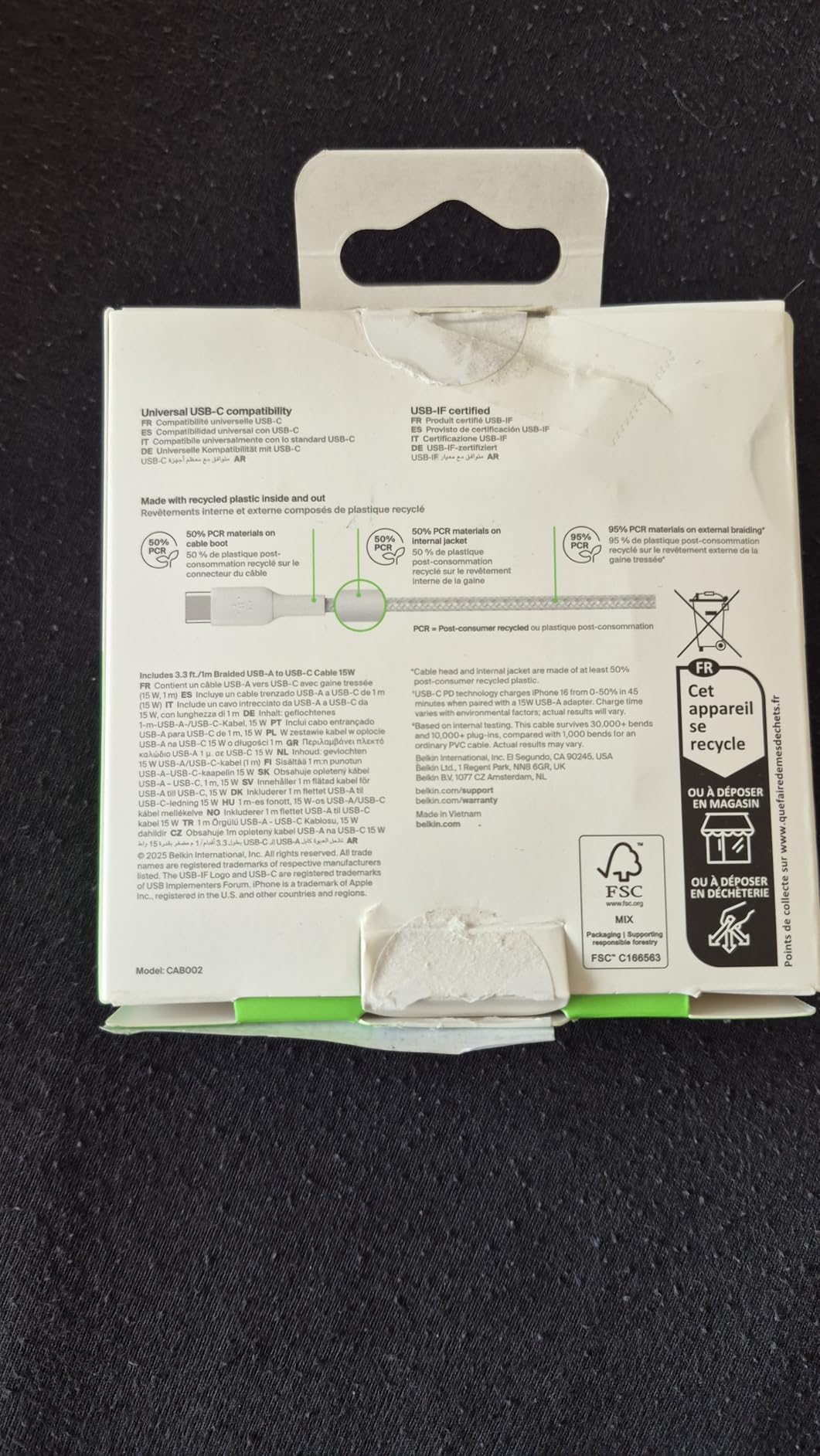Gutes Kabel, etwas steif