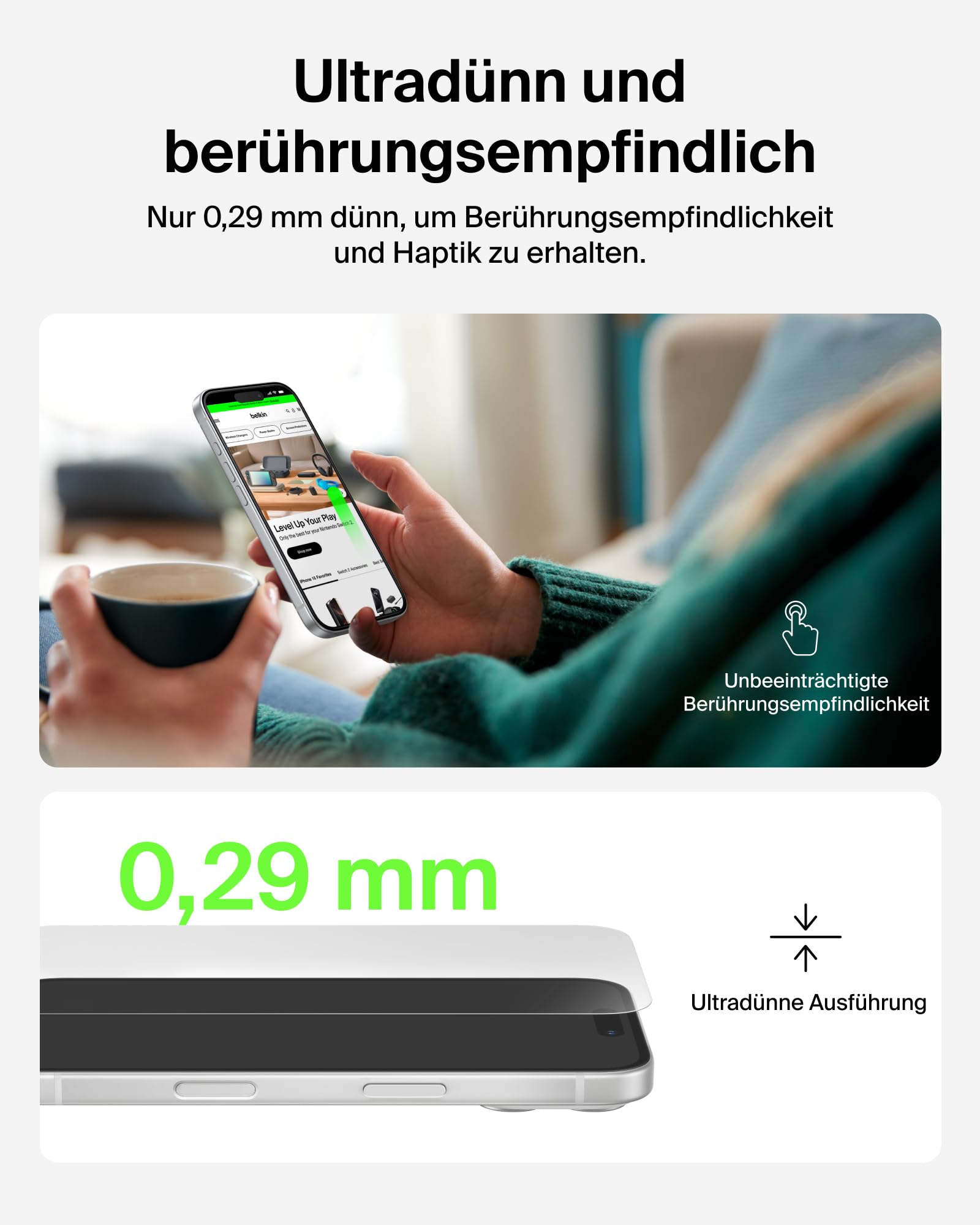 belkin-screenforce-invisiglass-schutzfolie-f-r-iphone-17-pro-displayschutz-kratz image 5