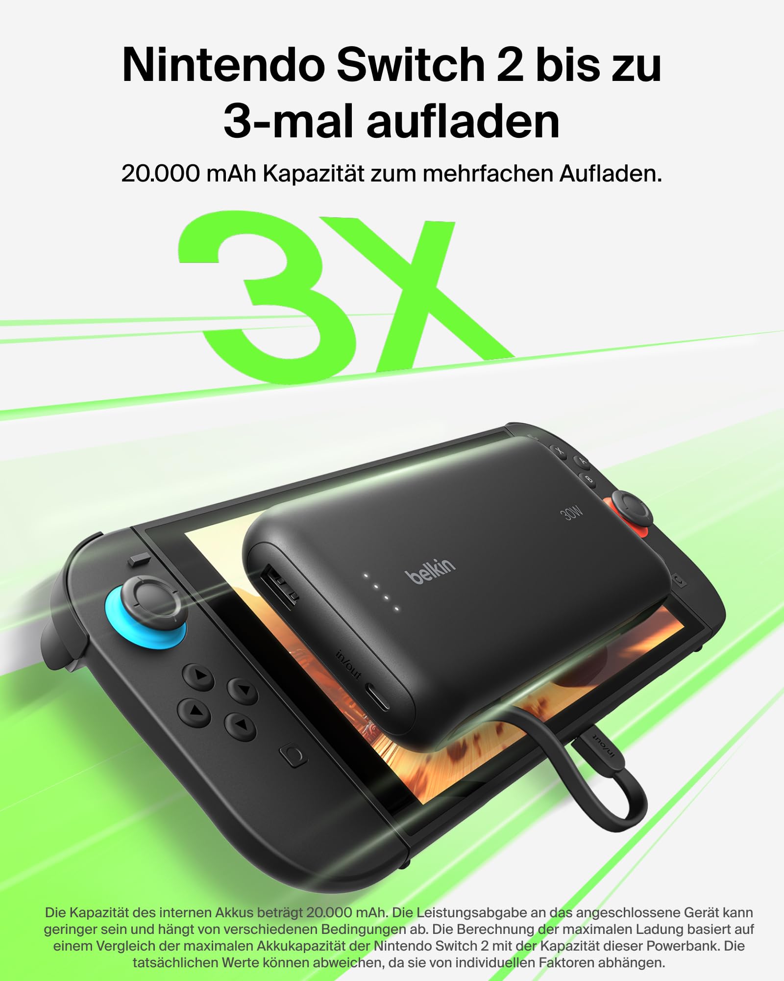 belkin-gaming-powerbank-20000mah-30w-powerbank-mit-integriertem-usb-c-kabel-schw image 2