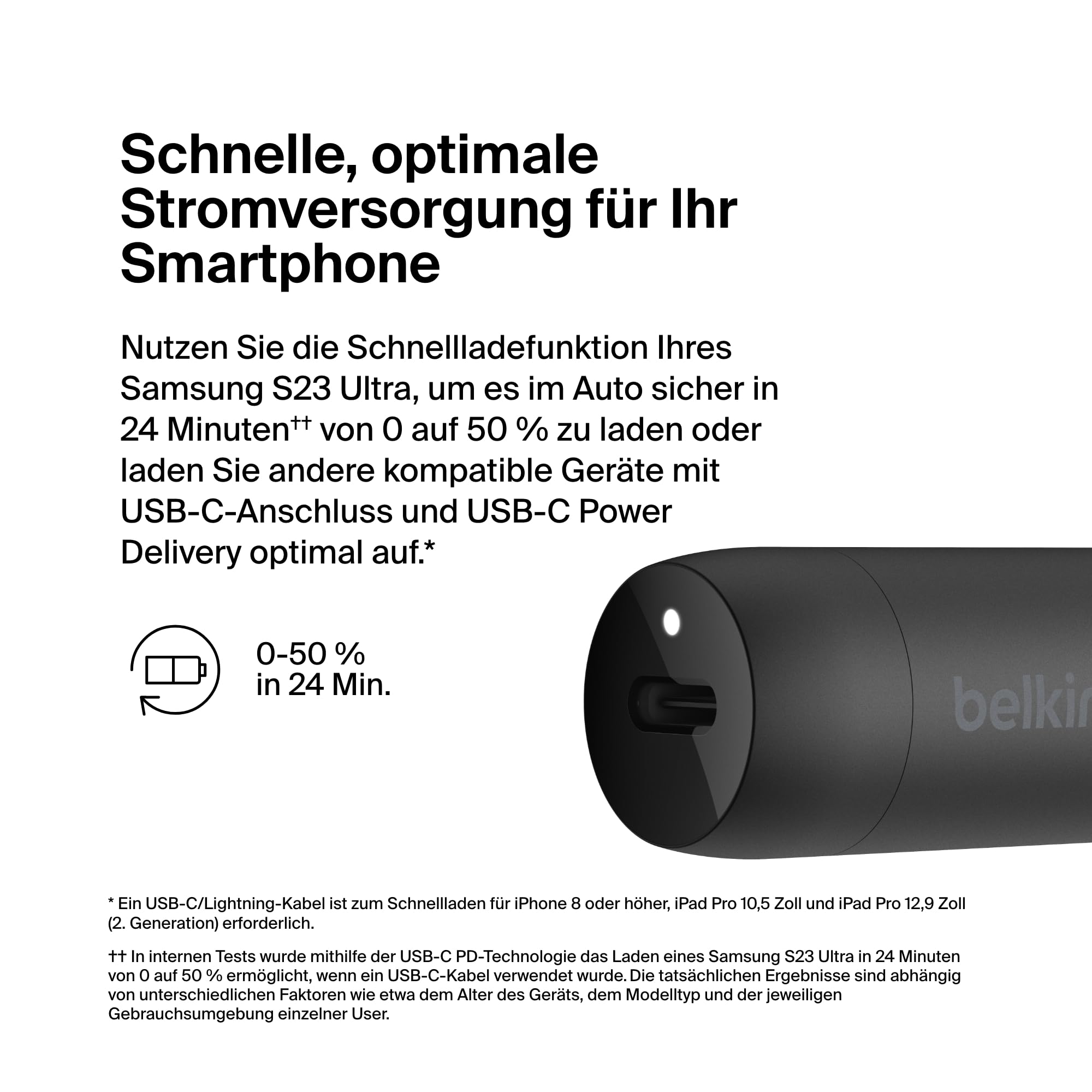 belkin-boostcharge-30-w-kfz-schnellladeger-t-mit-usb-c-power-delivery-und-usb-c- image 2